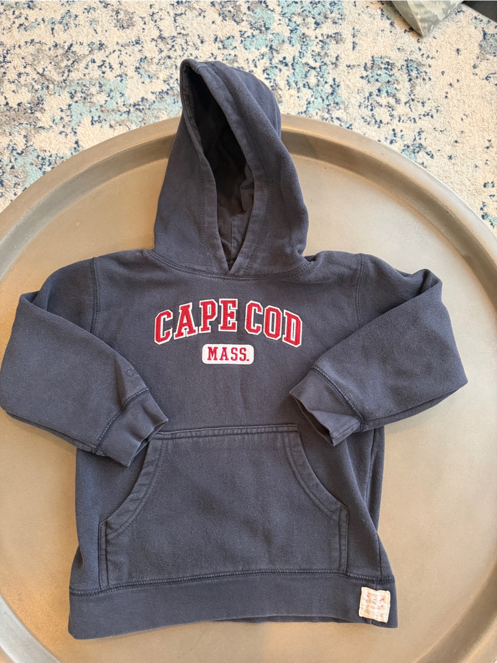 Cuffy’s Cape Cod Kids Hoodie Size 5 Navy Blue Embroidered Pullover